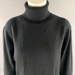 Neiman Marcus Taglia XL Maglione dolcevita in cashmere nero