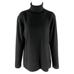 Neiman Marcus Taglia XL Maglione dolcevita in cashmere nero