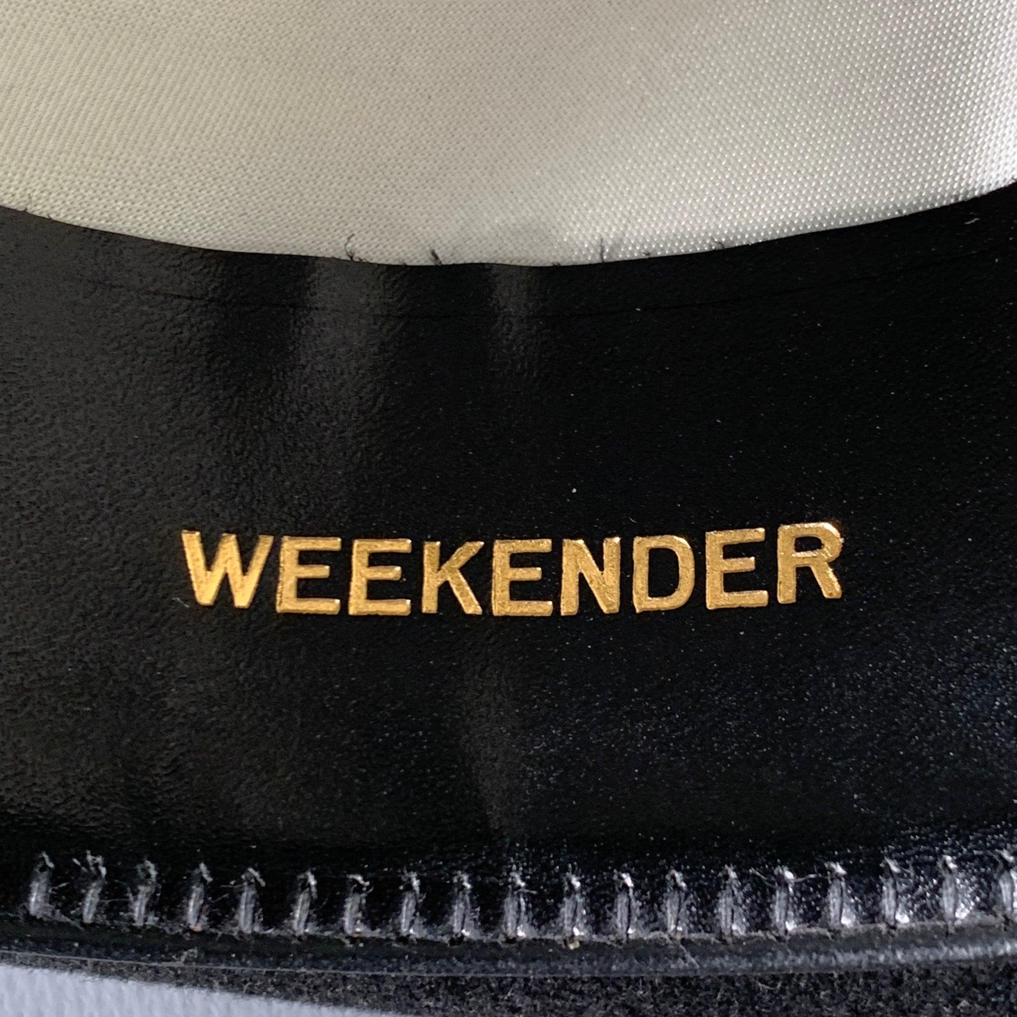 NEIMAN MARCUS Vintage Größe 7 1/8 Weekender Schwarz Pelz Filz Fedora Hut im Angebot 4
