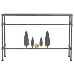 Neirmann Weeks Giacometti Tree Console Table, 1980s