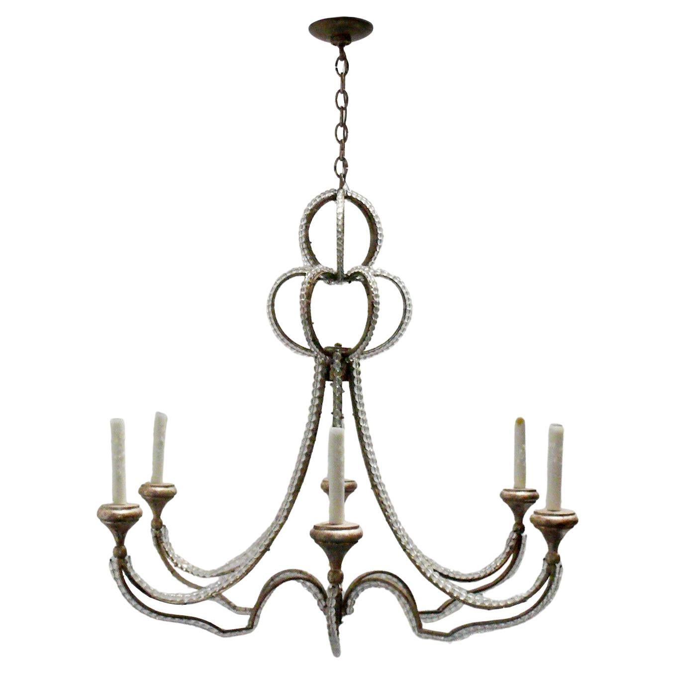 Neirmann Weeks Milan Silver Leaf Chandelier