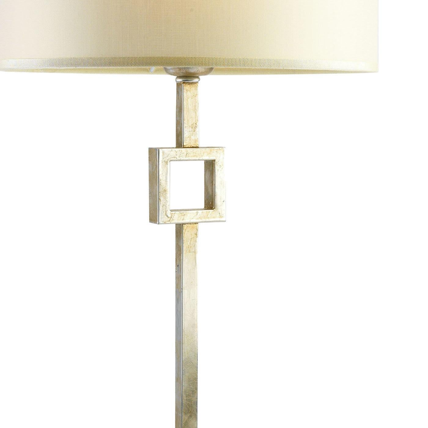Italian Nekkar Desk Lamp with Silver Leaf For Sale