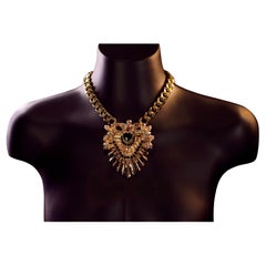 Nekropolis Necklace: Gothic Elegance Hand-Sculpted in 24K Gold By Angelis Blade