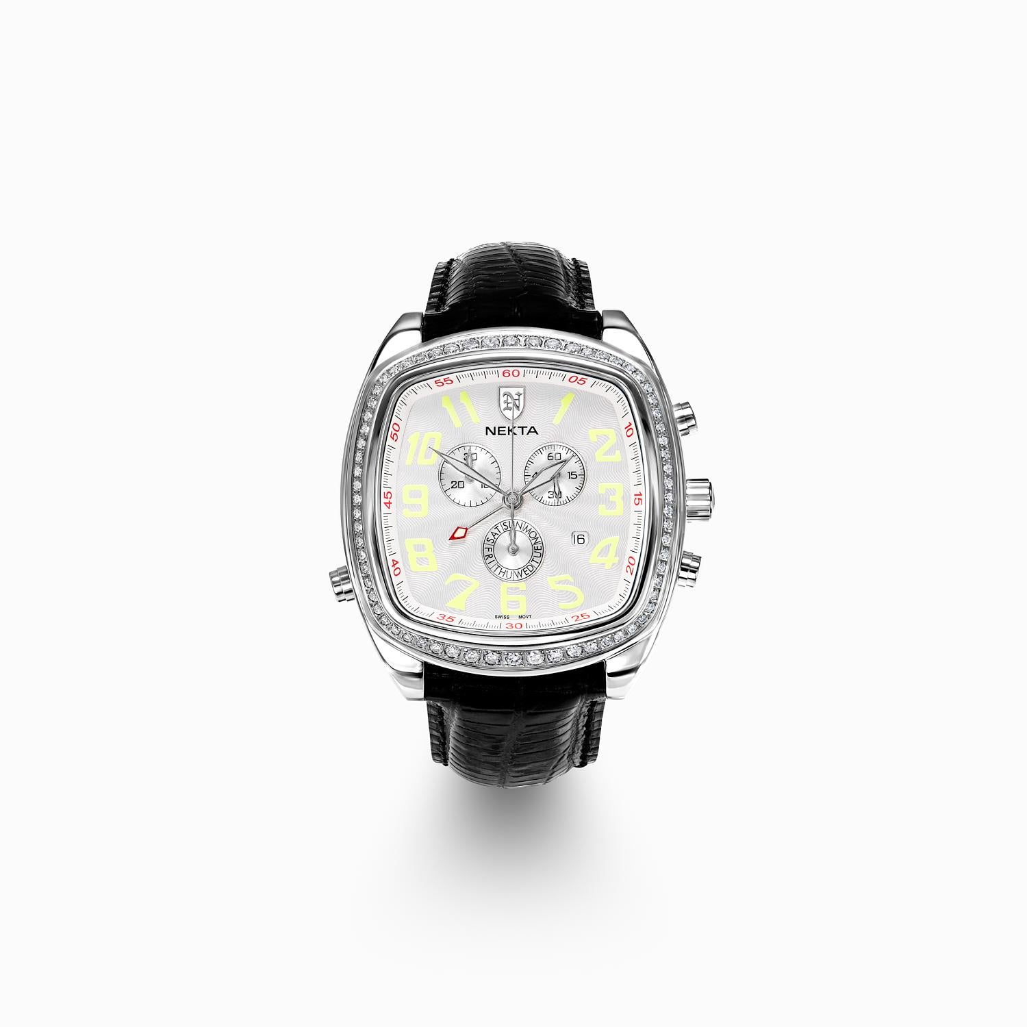 Voici la Nekta Watch : Empire, un véritable chef-d'œuvre de design et d'ingénierie. Cette montre est une production limitée, chaque exemplaire portant un numéro de série unique, ce qui en fait un accessoire vraiment exclusif pour le collectionneur
