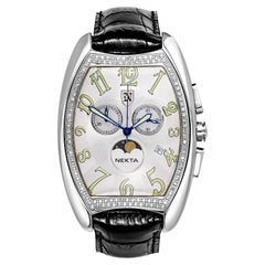 Nekta Watch: Jumbo Luna Diamond Bezel Watch