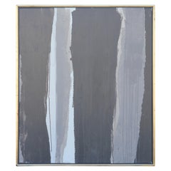 Minimal Grey Contemporary Linear Painting