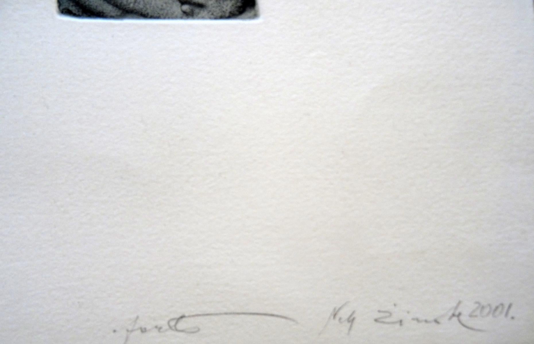 Carrousel  2001, 4/50, papier, gravure, 6,5x6 cm en vente 1