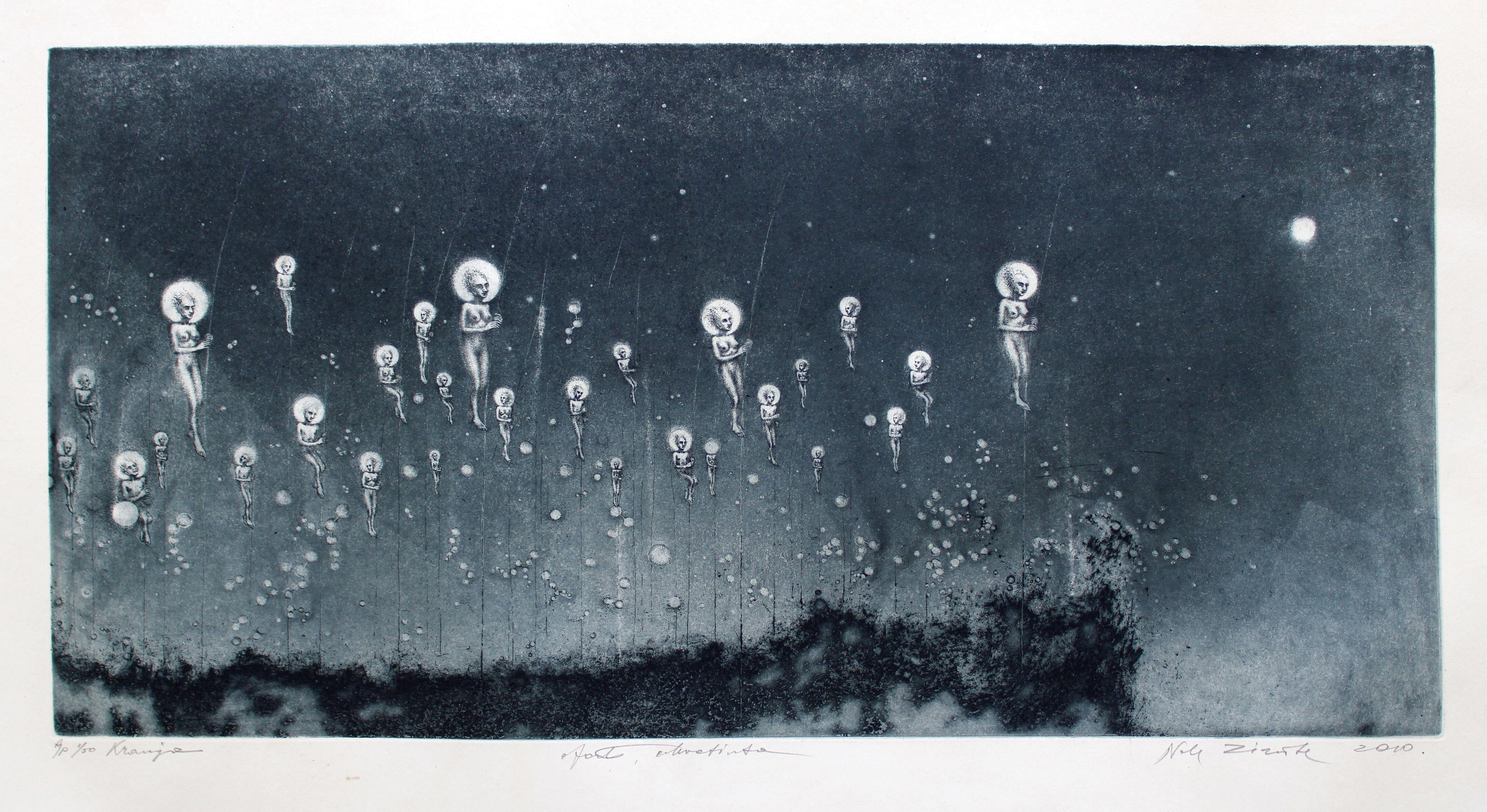 Sur le bord  2010. 1/50. A/P. Papier, eau-forte, aquatinte