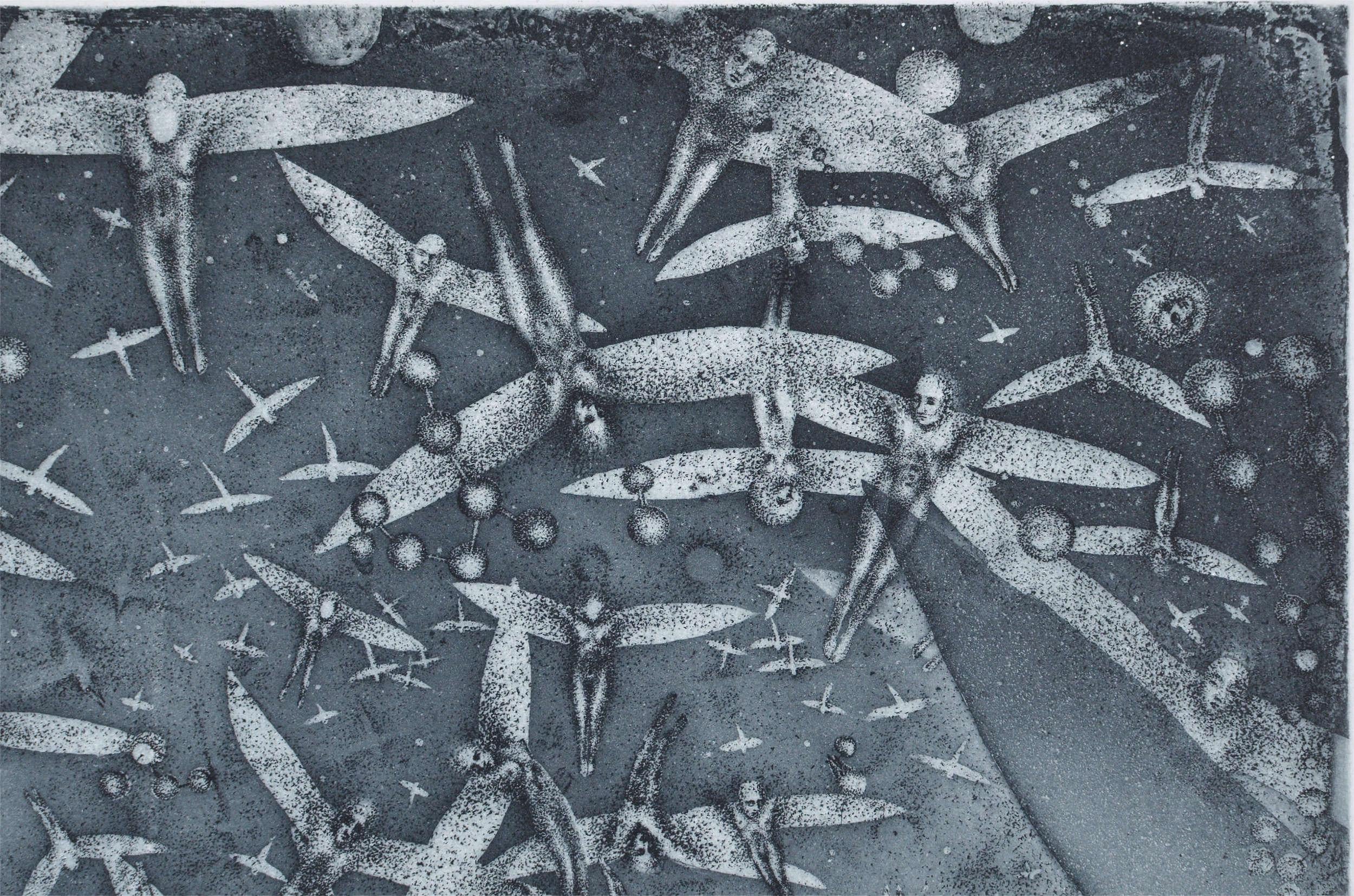 Porioheresis. 2004. Paper, etching, 49.5x51.5 cm For Sale 1