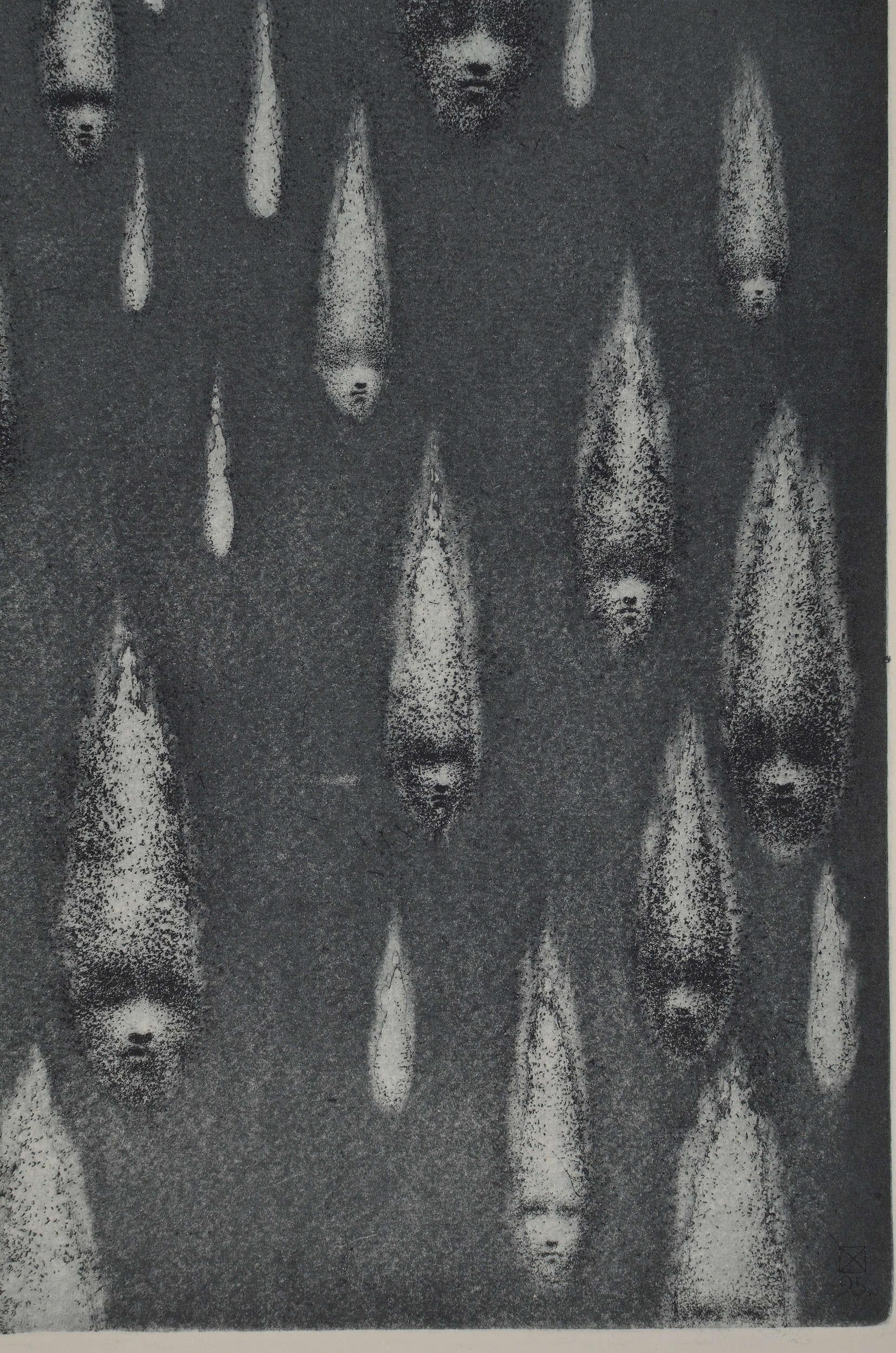 Nostalgia. 1995. Paper, etching, 41x36 cm For Sale 1