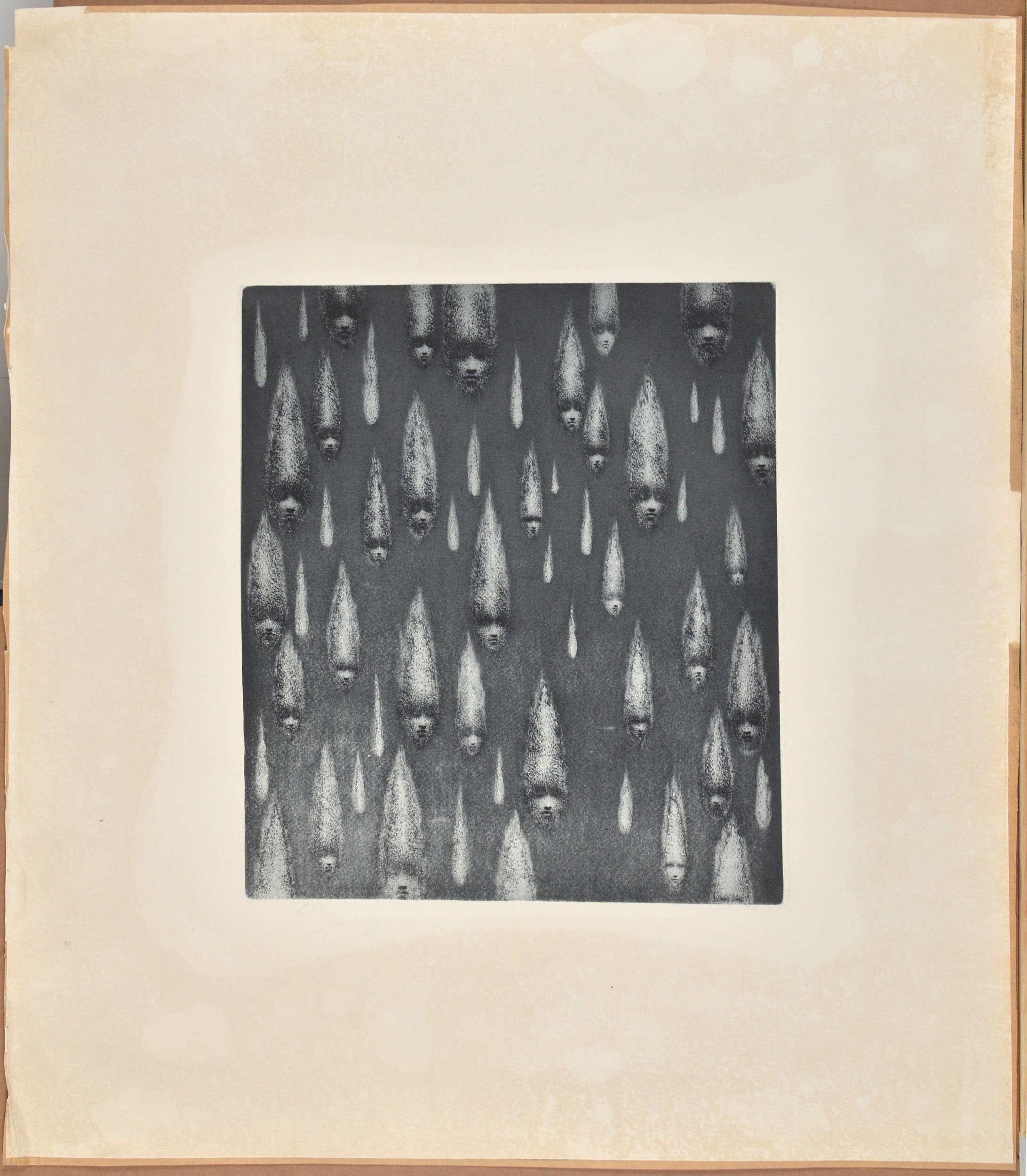 Nostalgia. 1995. Paper, etching, 41x36 cm For Sale 4