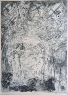 Song. 1984,  Paper, etching, 38x58 cm