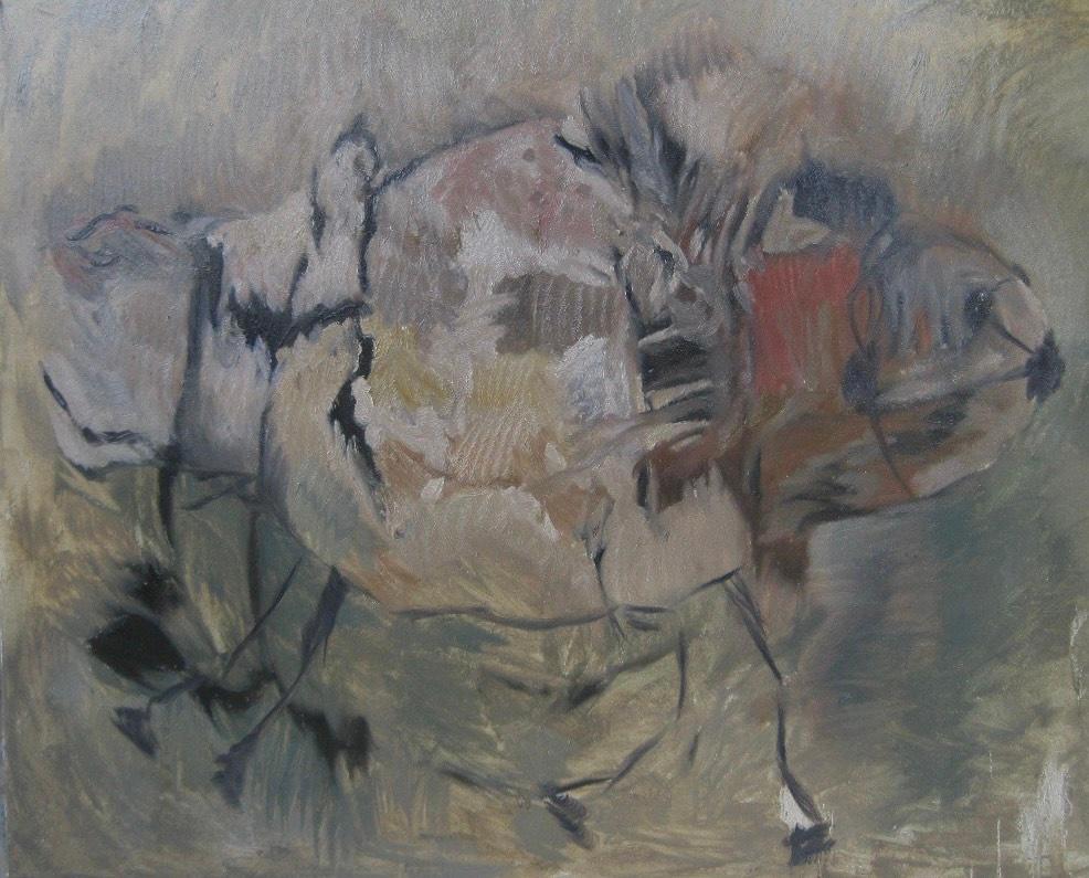 Huile sur toile

Neliko Mamuchashvili est une artiste géorgienne née en 2004 qui vit et travaille à Tbilissi, en Géorgie. Elle recherche des formes et des rythmes qui servent de métaphores au noyau intérieur de notre origine singulière. Neliko pense