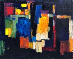 Tango II, Nélio Saltão, 2020, Contemporary Art, Oil on canvas, Blue and orange