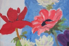 "Anemones and Star of Bethlehem" Impressionist Still Life Painting