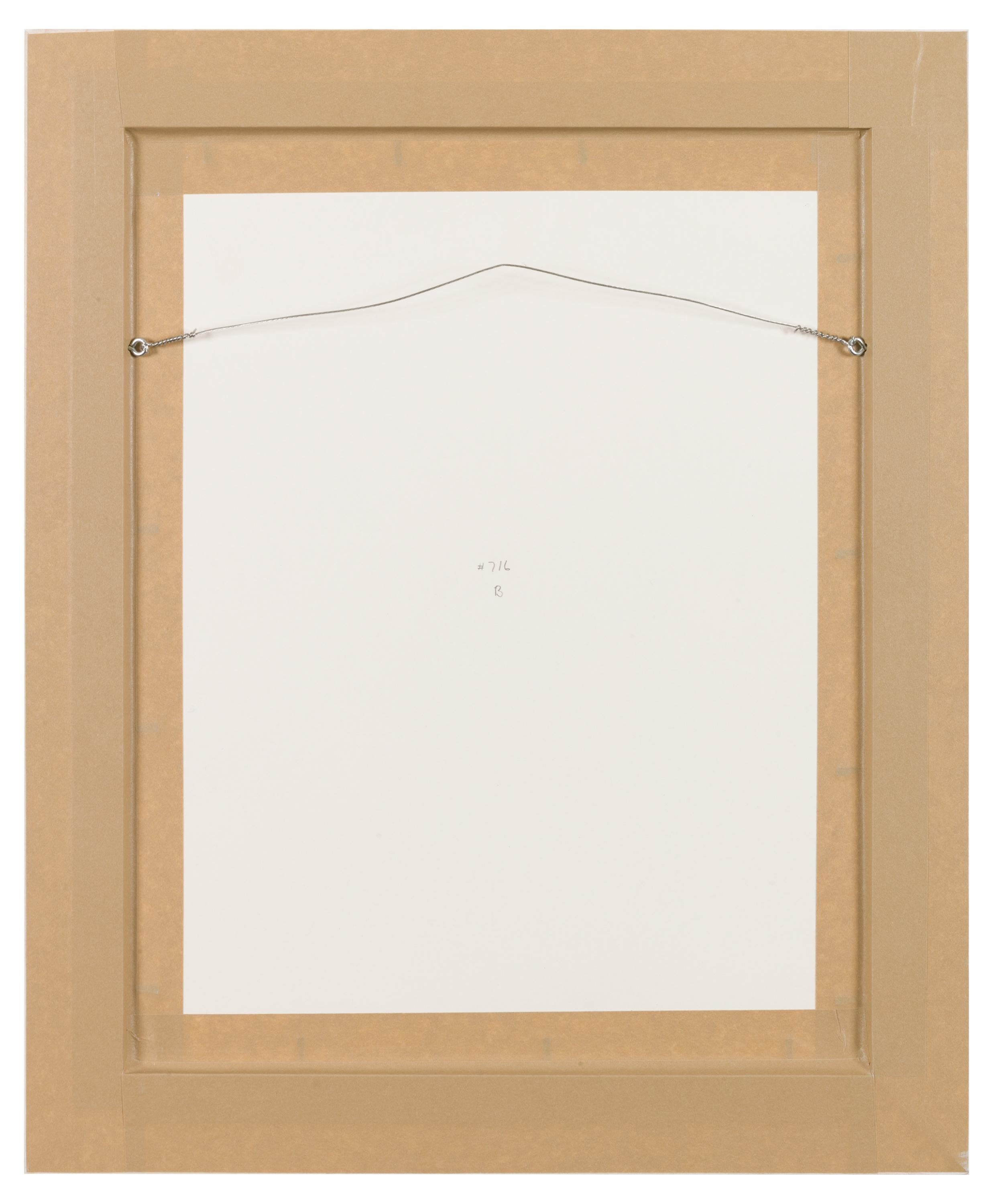 Nell Blaine, „Ohne Titel“: Abstraktes Gemälde, gemischte Materialen auf Papier in Rahmen, USA 1940er Jahre (Mitte des 20. Jahrhunderts) im Angebot