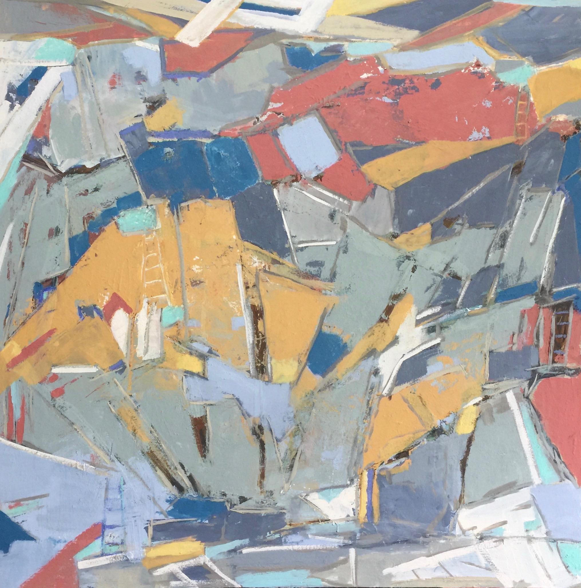 Nella Lush Abstract Painting – Metropolis – AUSVERKAUFT – Auftragsarbeiten verfügbar