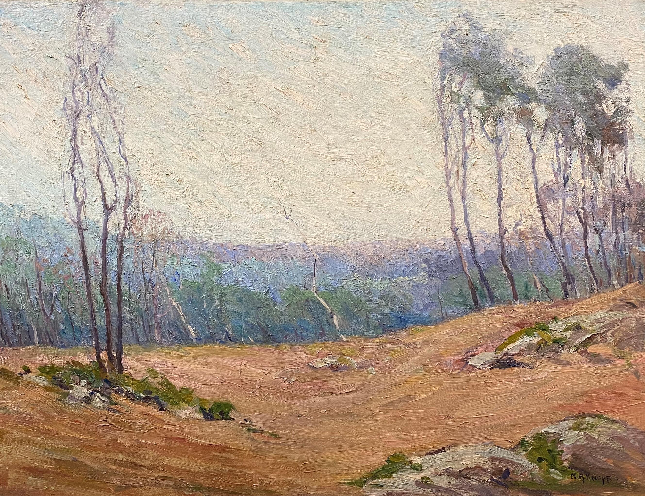 On The Dunes Near Provincetown - Painting by Nellie Augusta Knopf