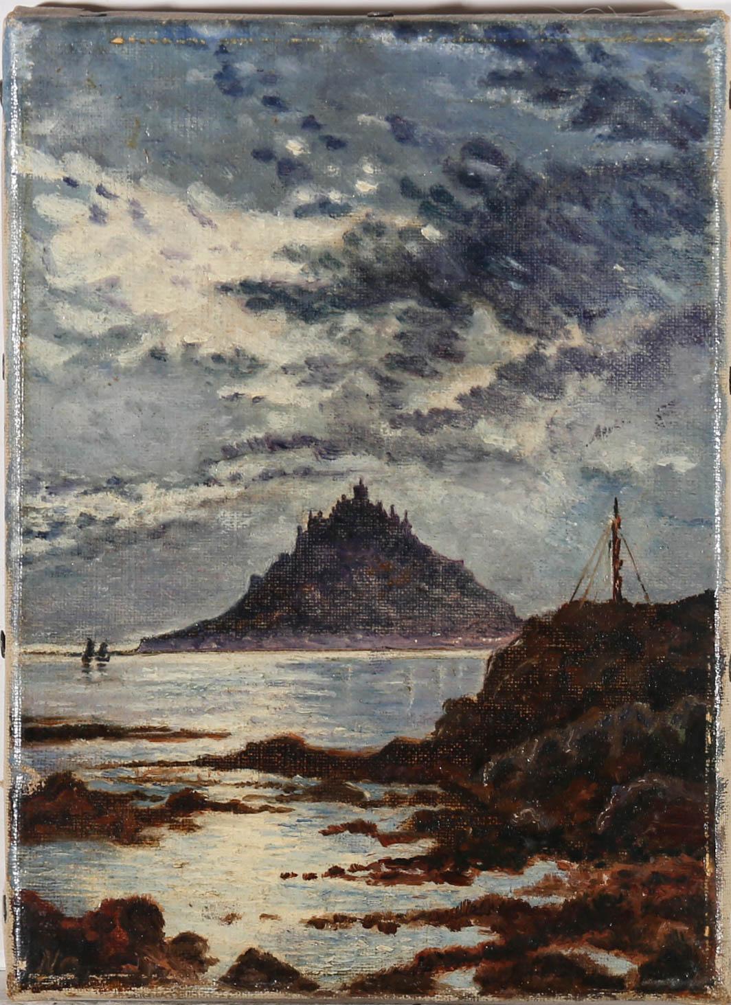Nellie Cooper - Scuola di Newlyn 1917 Olio, St. Michael's Mount 1