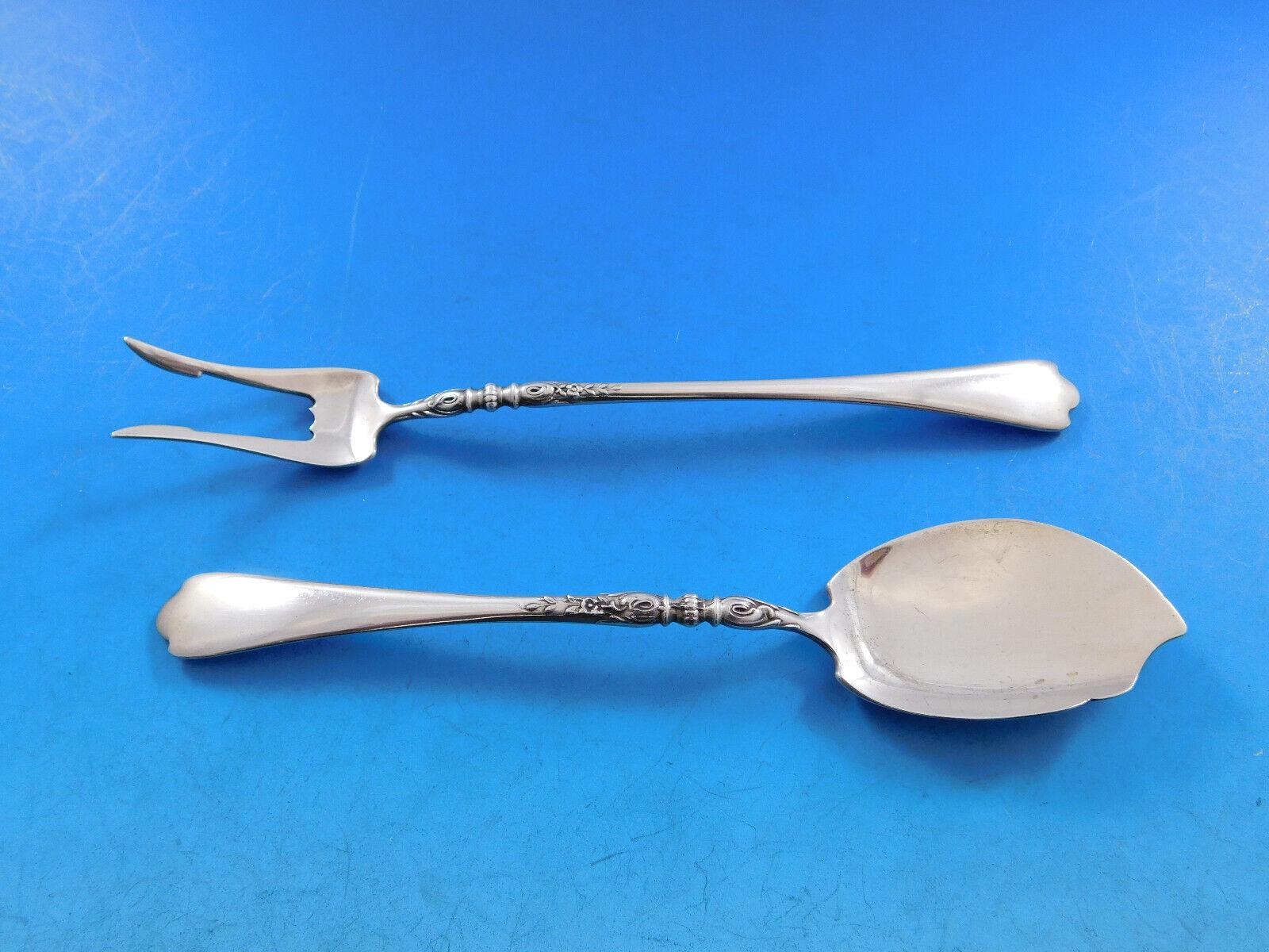 Ensemble de couverts en argent sterling Nellie Custis par Lunt pour 12 personnes 89 pièces en vente 2