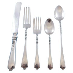 Nellie Custis by Lunt Sterling Silver Flatware Set for 6 Service 30 Pieces