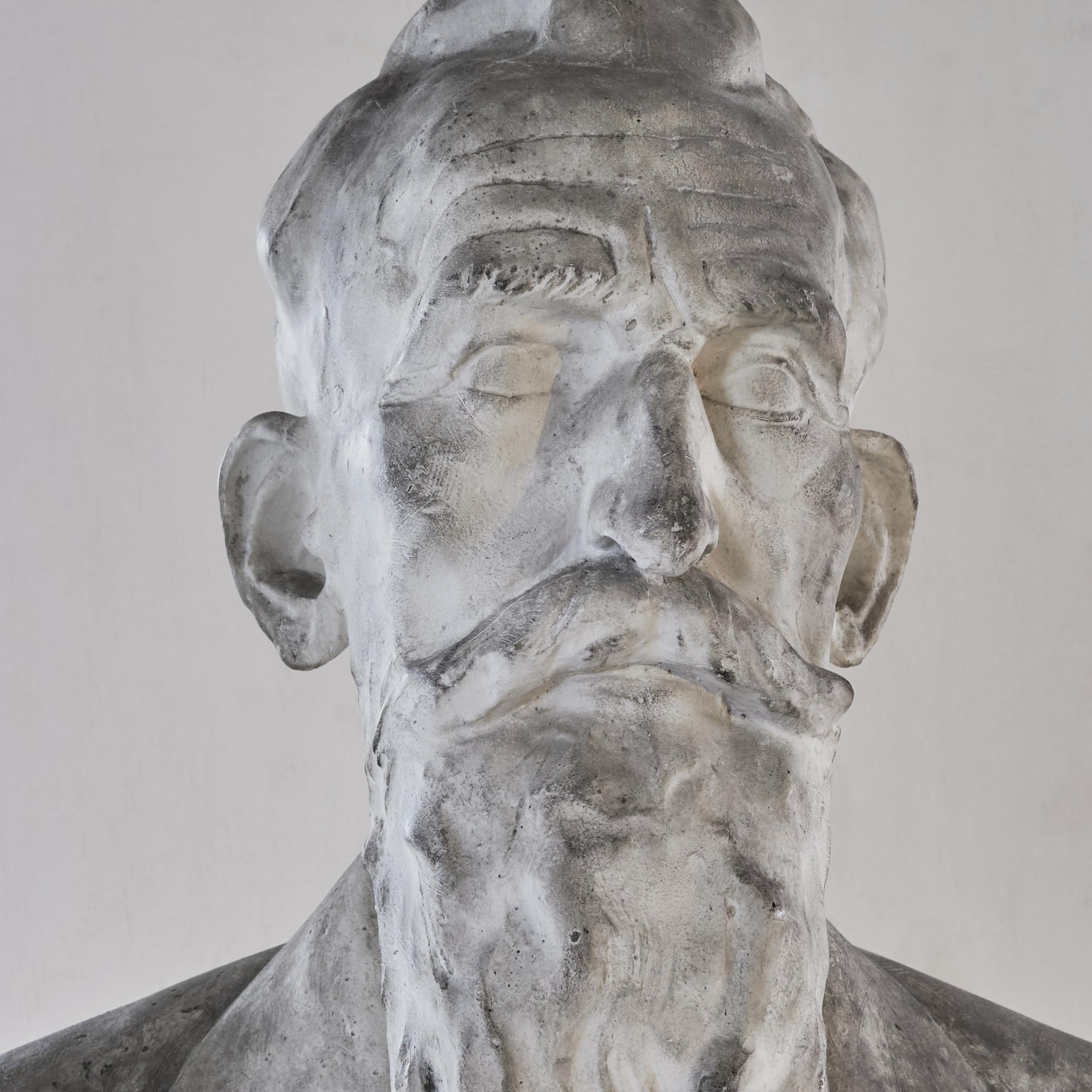 Other Nelly Pourbaix Bust of a Bearded Man For Sale