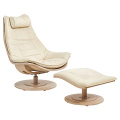Nelo "Flight High" Swedish Chair and Ottoman Designed by Takashi Okamura