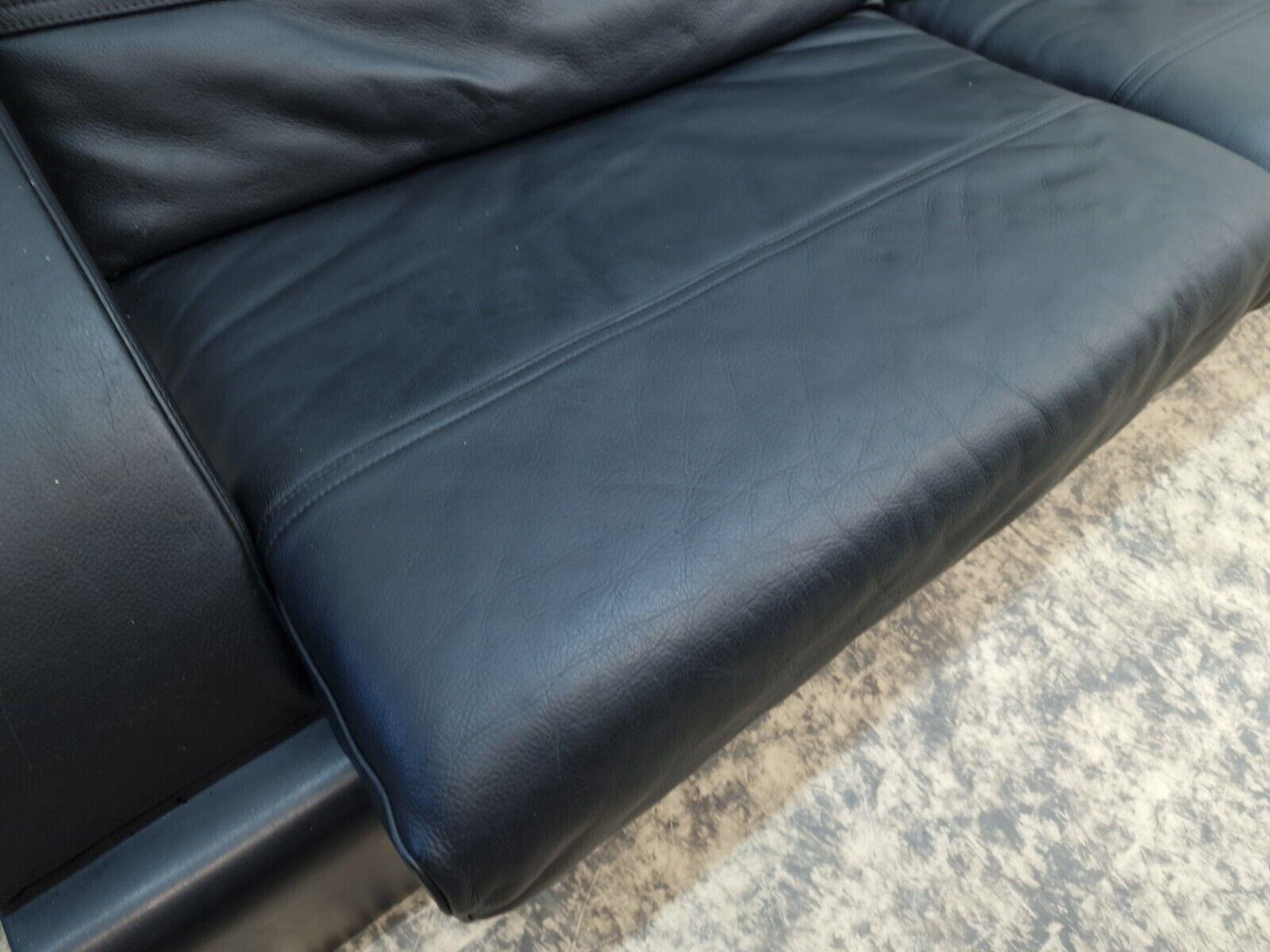 Nelo Kroken Sofa Åke Fribytter Designer Ledersofa Designersofa Canapé en schwarz en vente 5