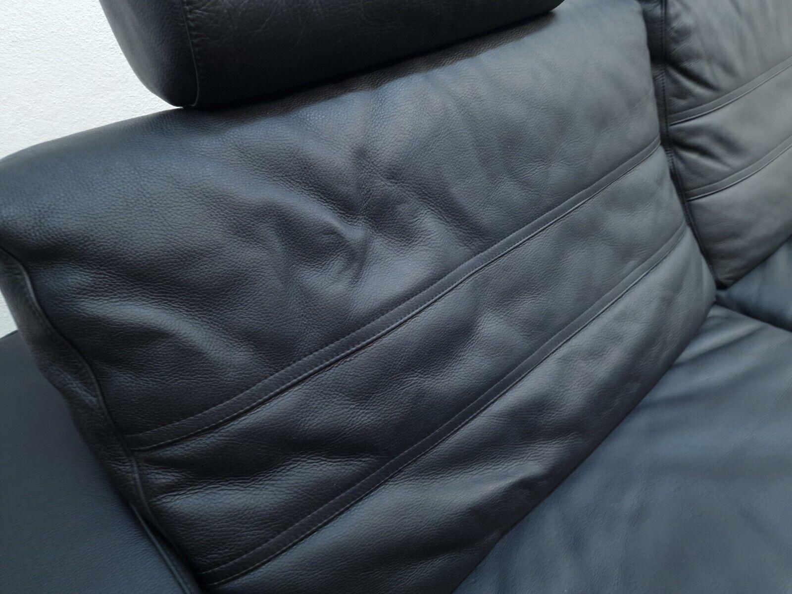 Européen Nelo Kroken Sofa Åke Fribytter Designer Ledersofa Designersofa Canapé en schwarz en vente