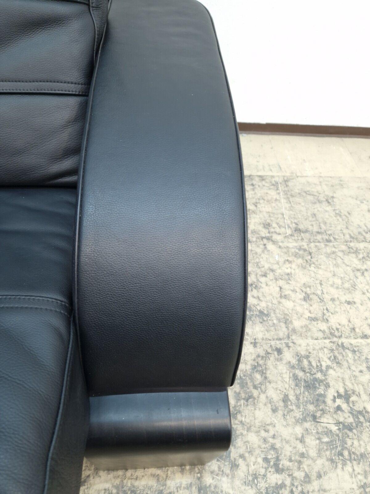 Nelo Kroken Sofa Åke Fribytter Designer Ledersofa Designersofa Canapé en schwarz en vente 1