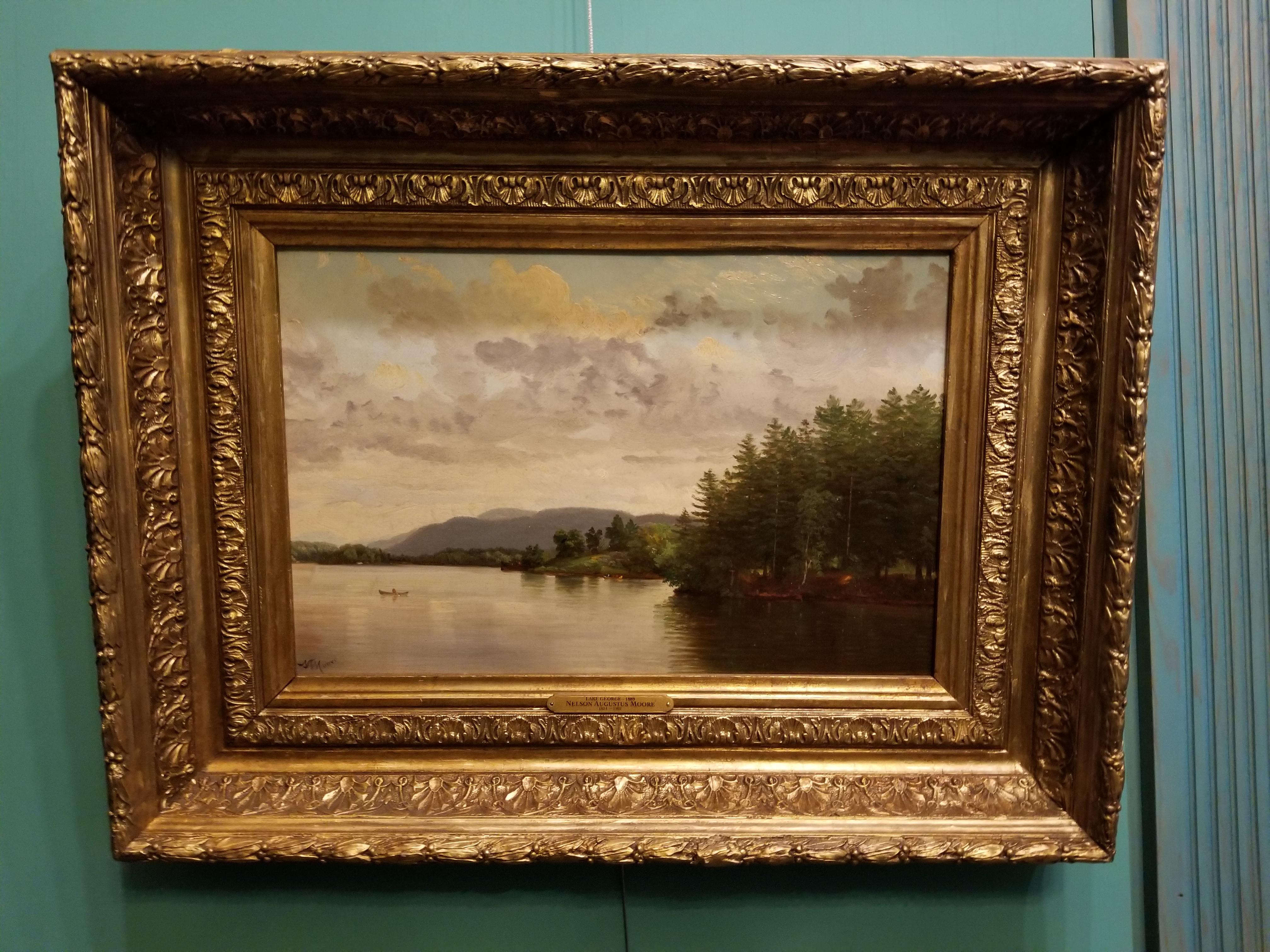 Lake George New York - Painting by Nelson Augustus Moore