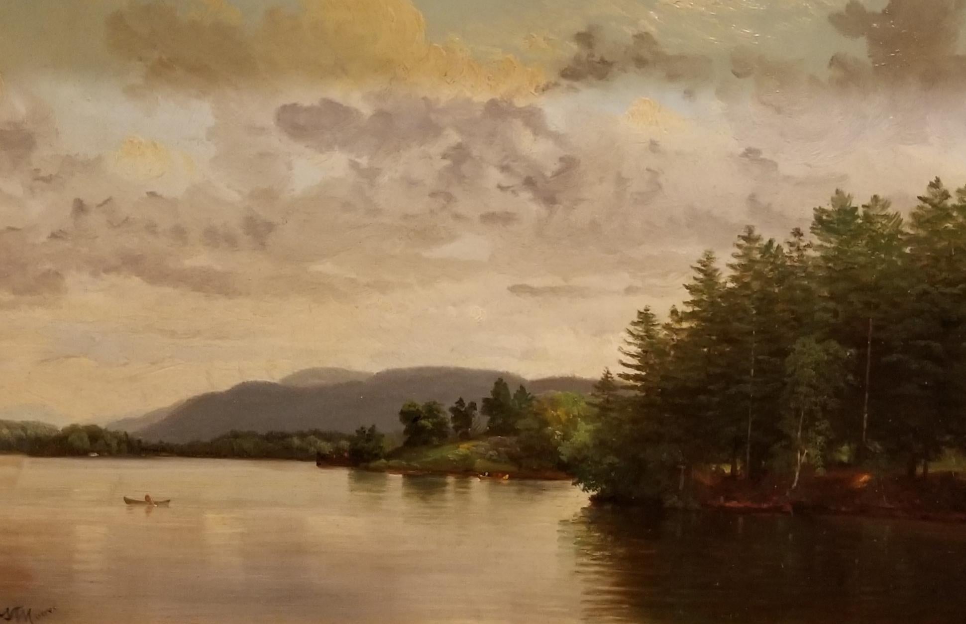 Nelson Augustus Moore Landscape Painting - Lake George New York