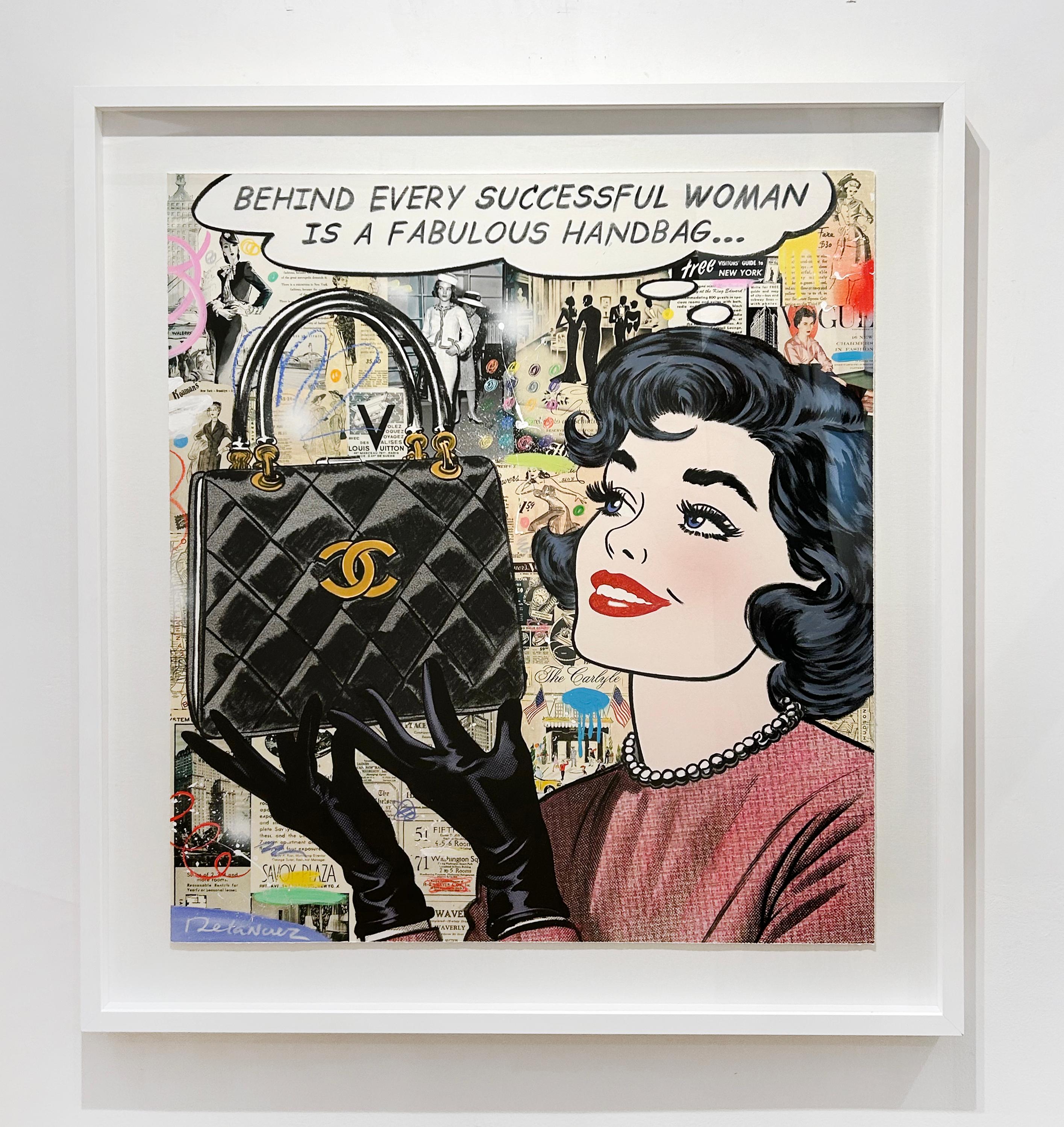 All About The Bag - Contemporary Mixed Media Art by Nelson De La Nuez