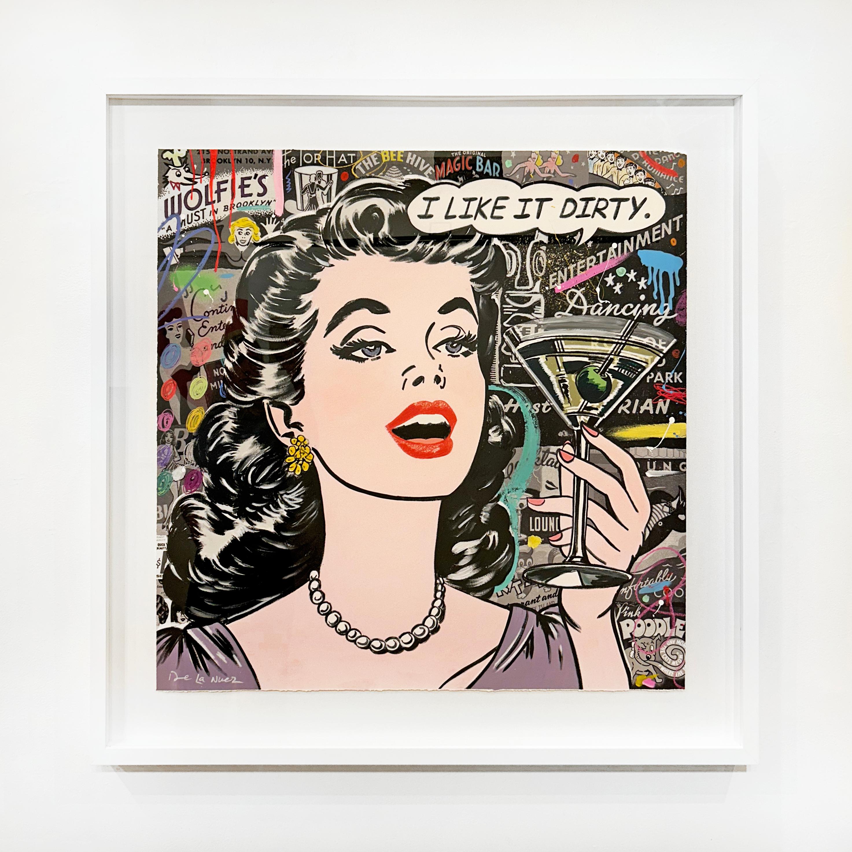 Dirty Girl - Contemporary Mixed Media Art by Nelson De La Nuez