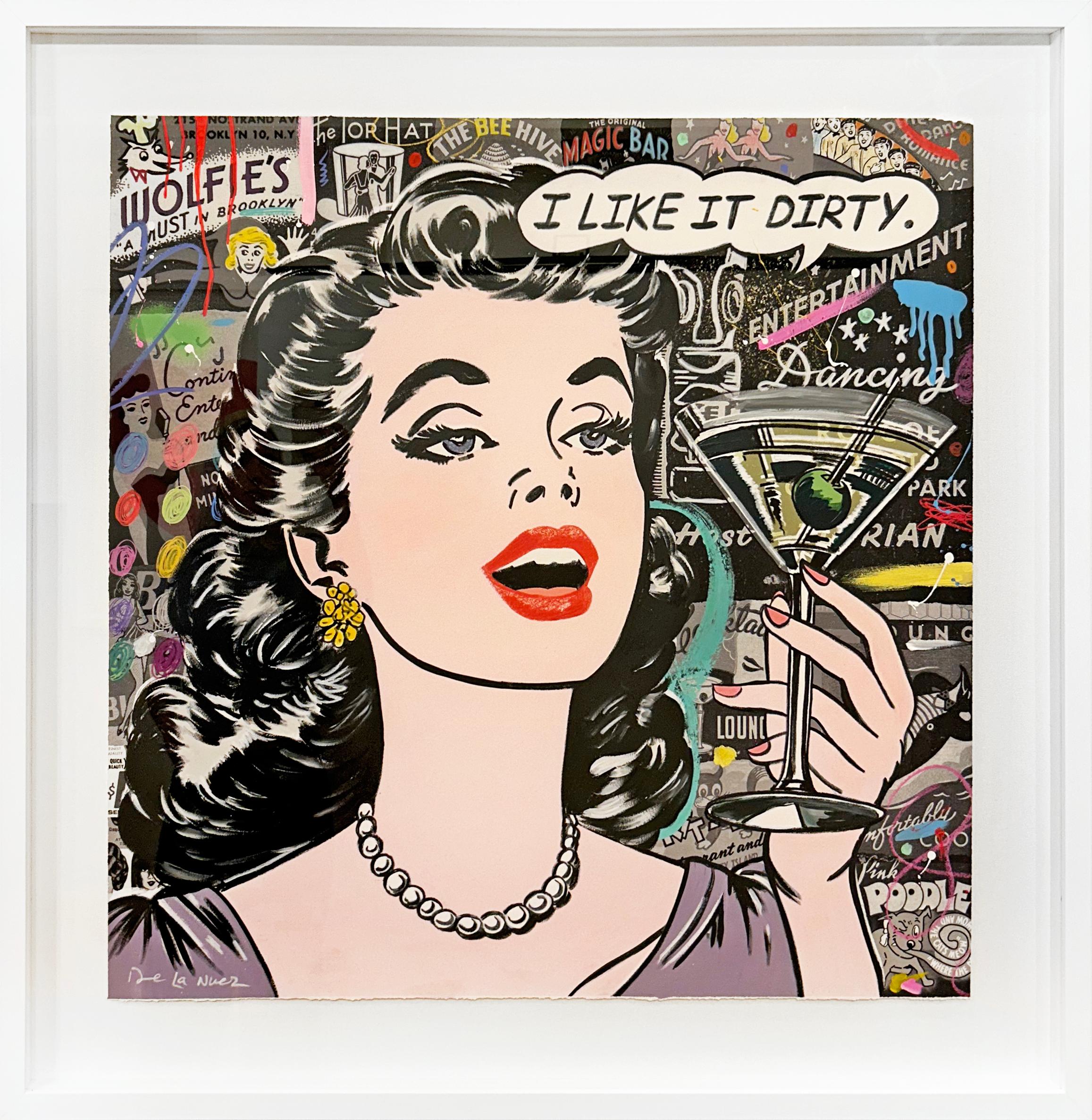 Dirty Girl - Mixed Media Art by Nelson De La Nuez