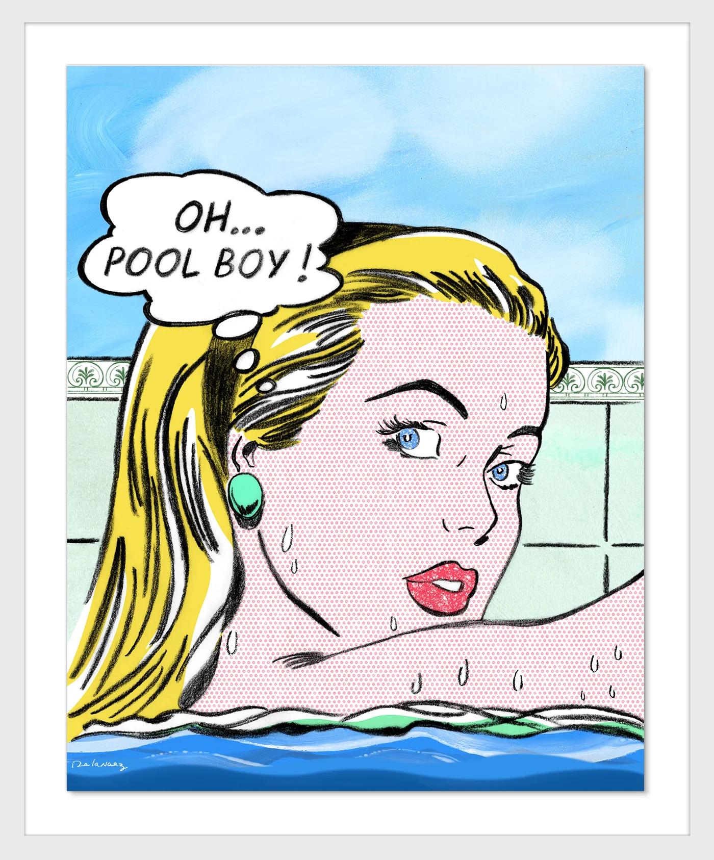 High Maintenance (Pool Boy) - Mixed Media Art by Nelson De La Nuez