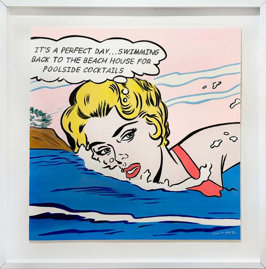 Nelson De La Nuez "Life is Good" Mixed Media