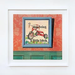 Nelson De La Nuez "Little Bitch" Mixed Media