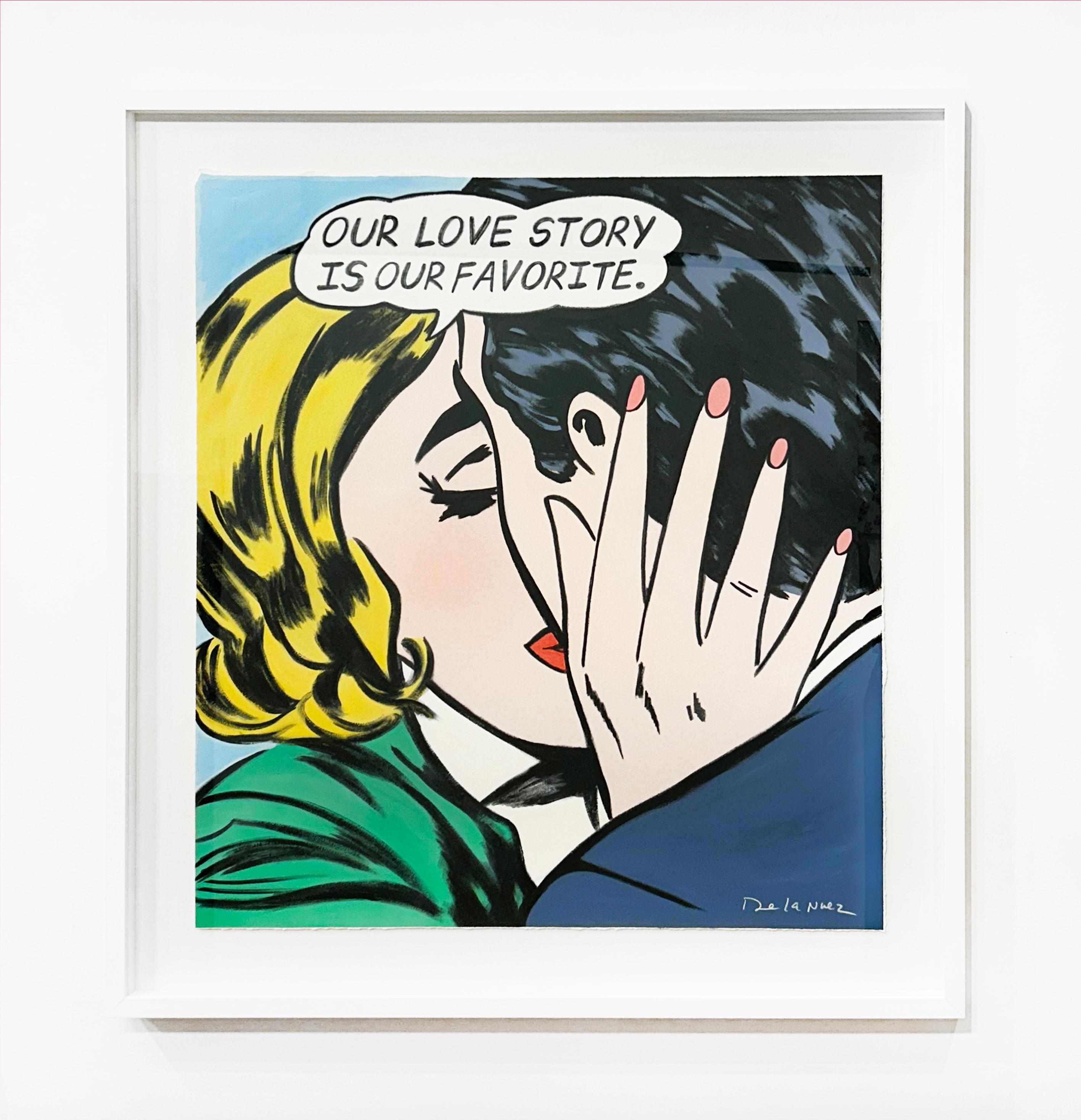 Historia de amor - Mixed Media Art Contemporáneo de Nelson De La Nuez
