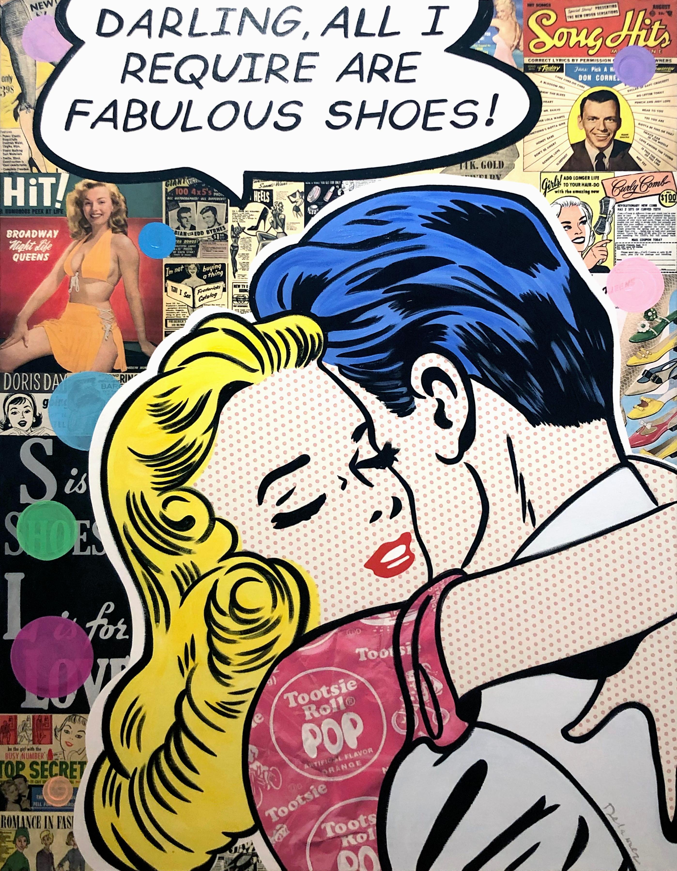 Material Girl - Mixed Media Art by Nelson De La Nuez