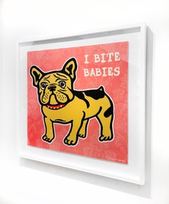 Nelson De La Nuez "I Bite Babies" Mixed Media