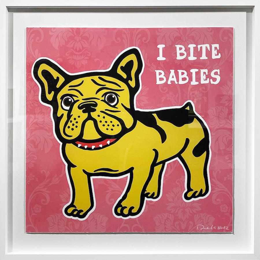 Nelson De La Nuez "I Bite Babies" Mixed Media