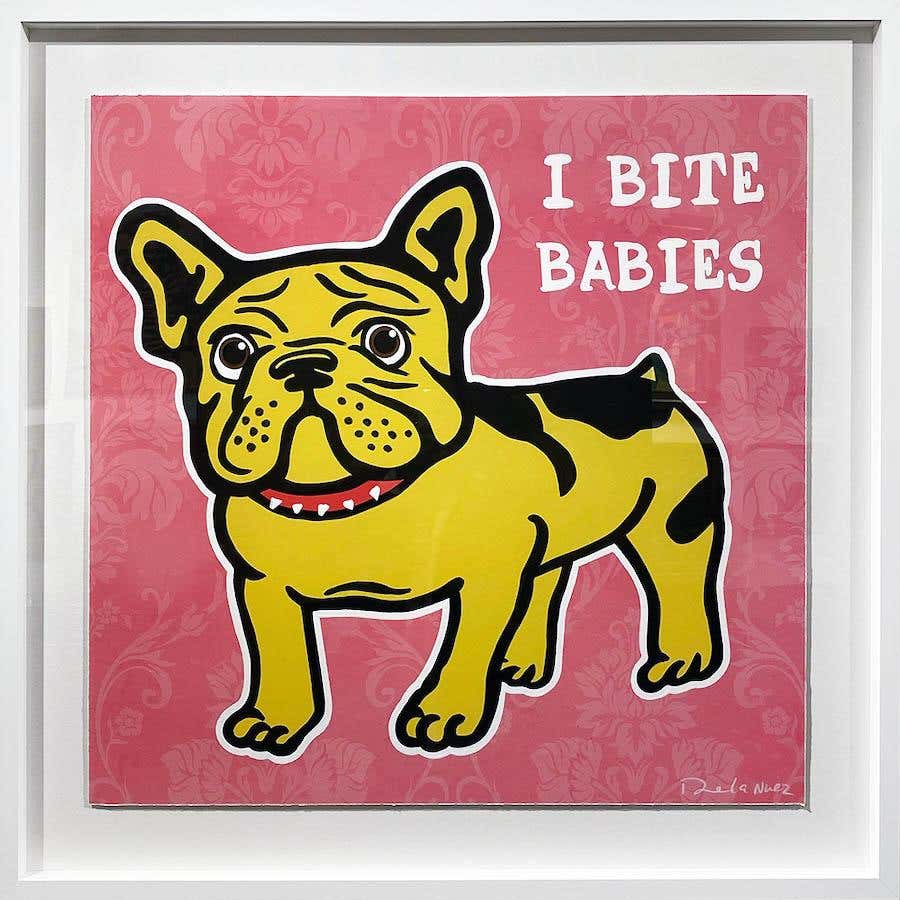 Nelson De La Nuez "I Bite Babies" Mixed Media