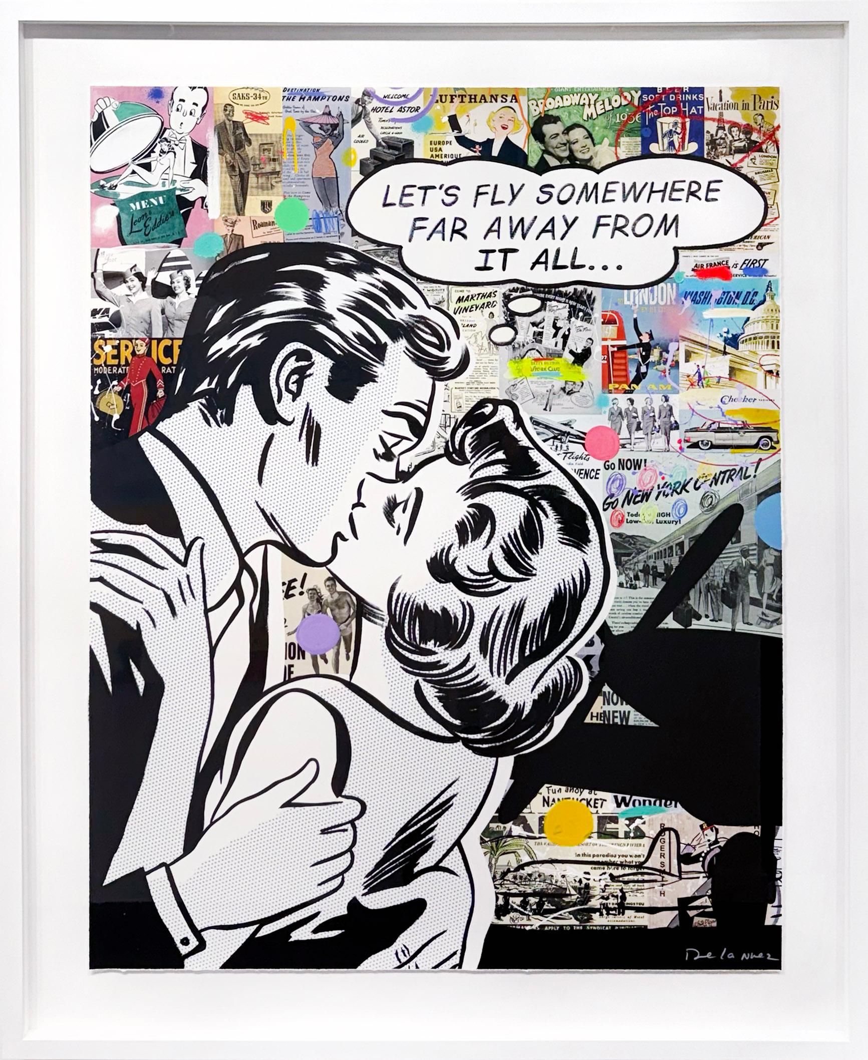 Nelson De La Nuez "Let’s Fly Away" Mixed Media
