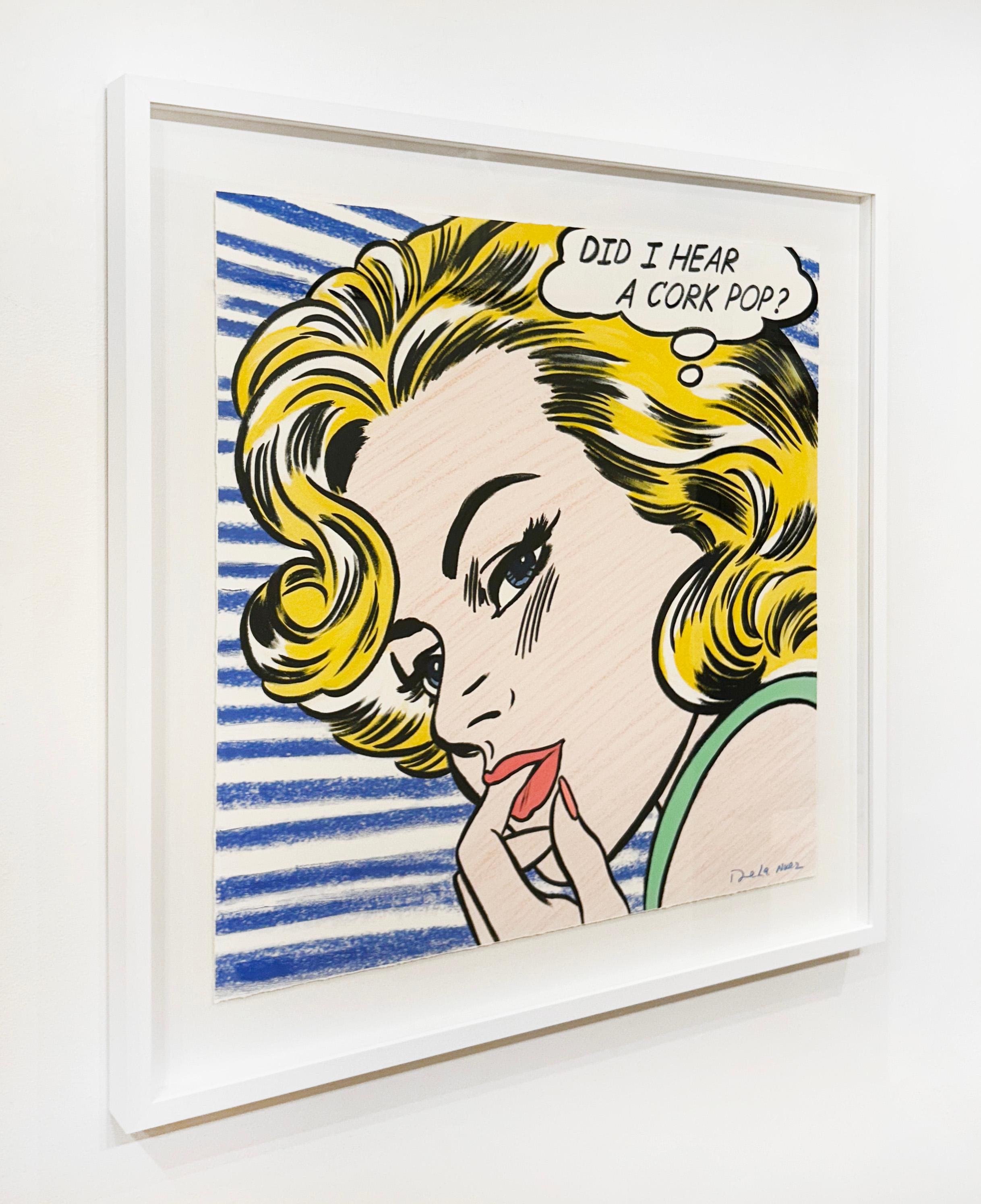 Artiste :  De La Nuez, Nelson
Titre :  Pop. Fizz. Tintement.
Série :  Esquisses
Date :  2025
Moyen :  Sérigraphie avec acrylique appliquée à la main
Encadré Dimensions :  42