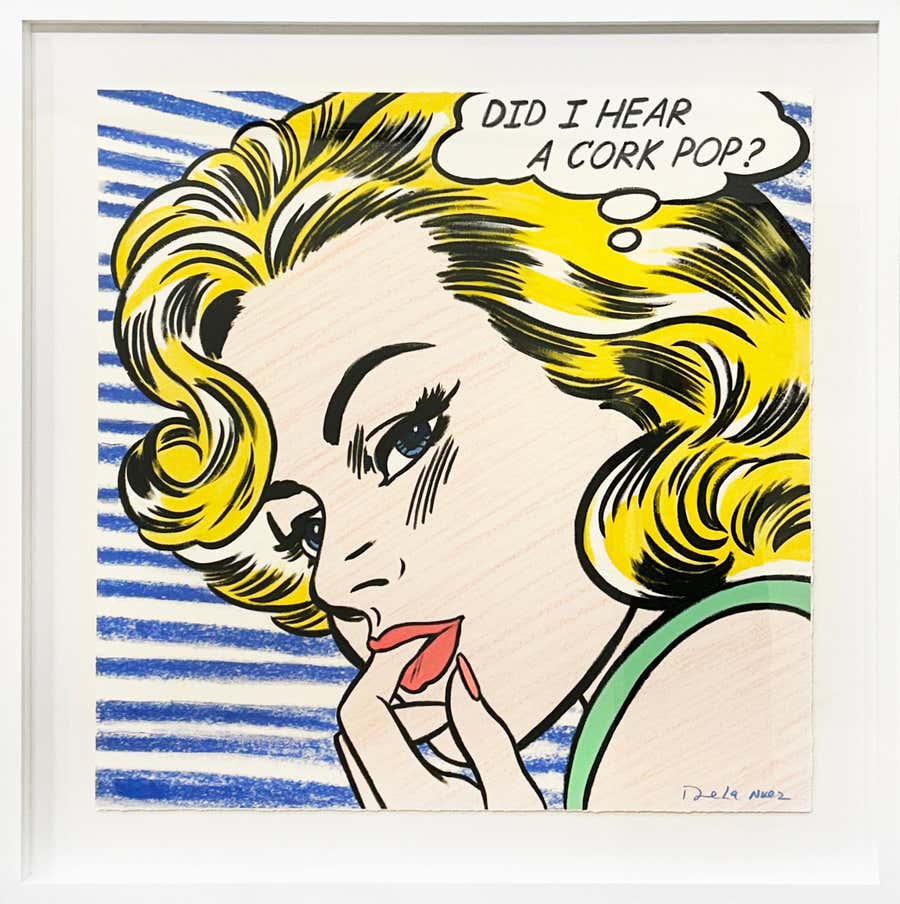 Nelson De La Nuez "Pop. Fizz. Clink." Mixed Media