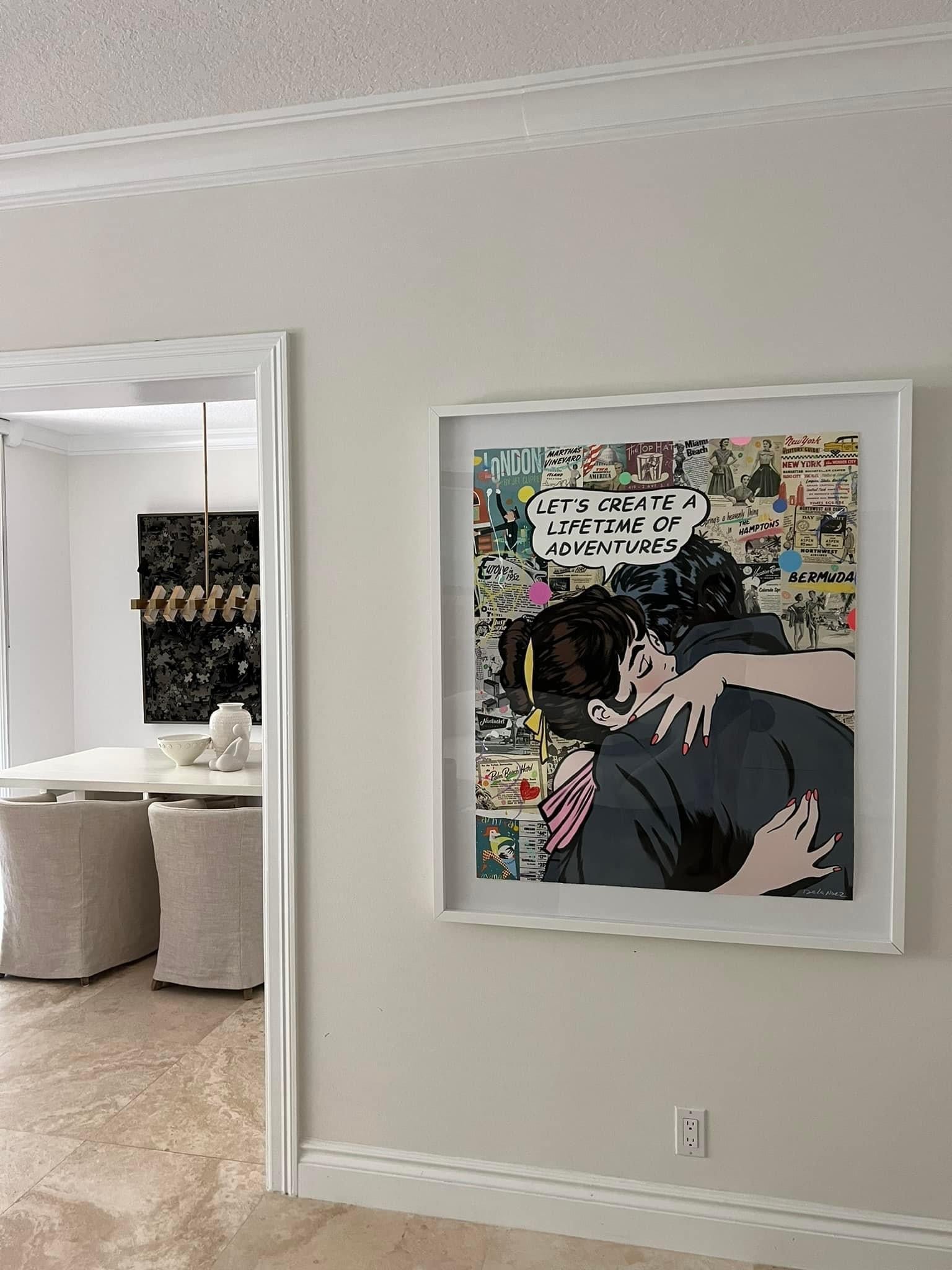 Reisen in die ganze Welt (Pop-Art), Mixed Media Art, von Nelson De La Nuez
