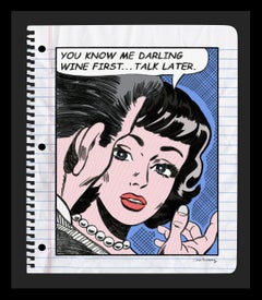 Wine First - Flottant dans un cadre noir