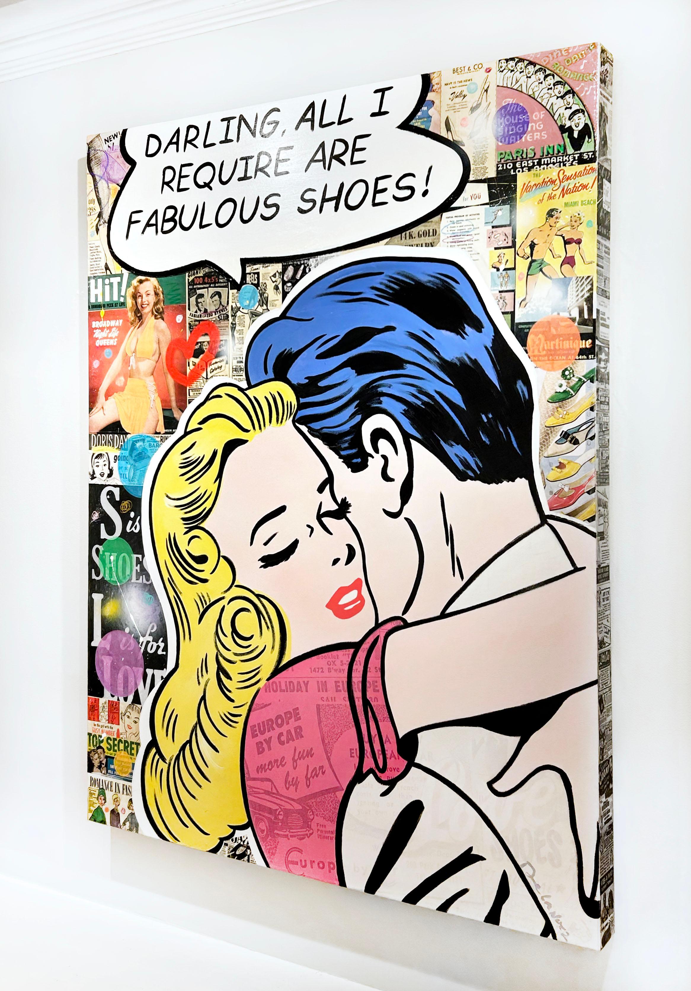 Material Girl - Painting Contemporaneo di Nelson De La Nuez