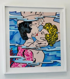 Pop Romance - Galleggiante in cornice bianca